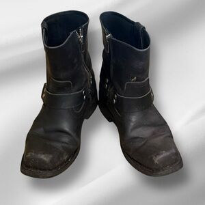 Element X Black‎ Leather Motorcycle Boots